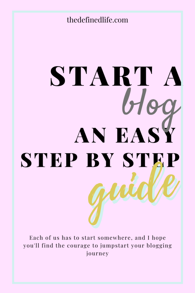 Start a blog