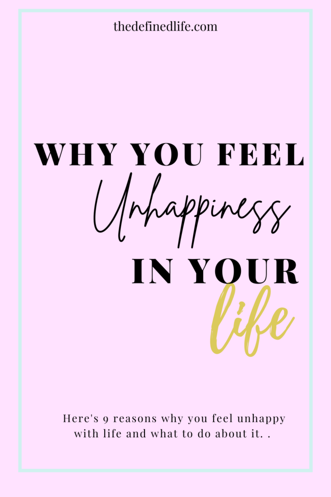 What causes unhappiness in life? A question unhappy people often ask. Read this if you feel unhappy with life. There’s still chance to find your happiness. 