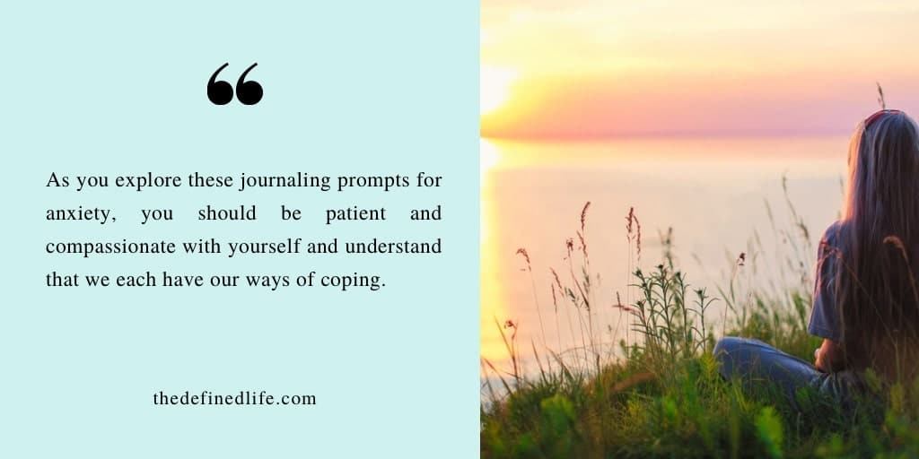 Journaling prompts for anxiety