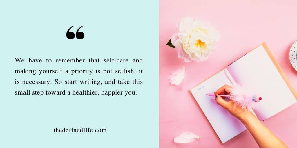 Self-care journaling promptx