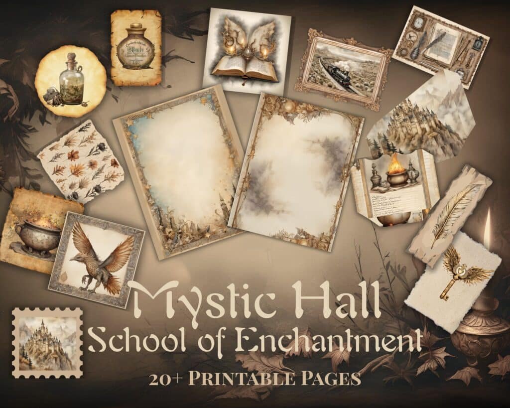 Witchy Junk Journal Ideas: 30 Spellbinding Pages to Create 2 Mystic Hall Etsy