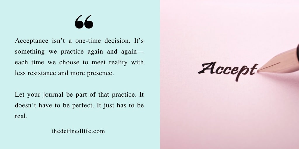 How to Practice Acceptance Through Journaling 1 how to practice acceptance