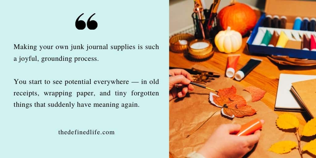 DIY Junk Journal Supplies: Creative Ways to Make Your Own Materials 1 DIY Junk Journal Supplies