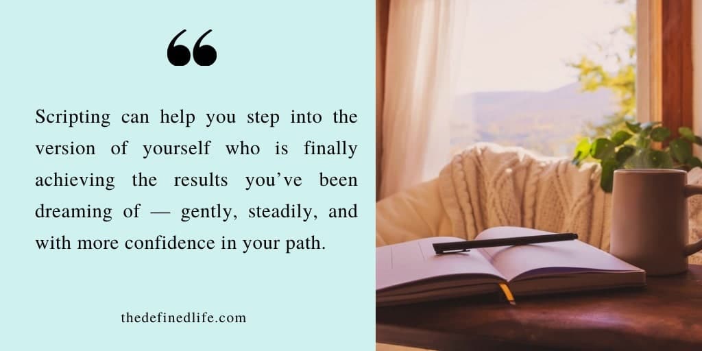 Scripting Journal Prompts: How to Write Your Future Into Reality 1 Scripting journal prompts
