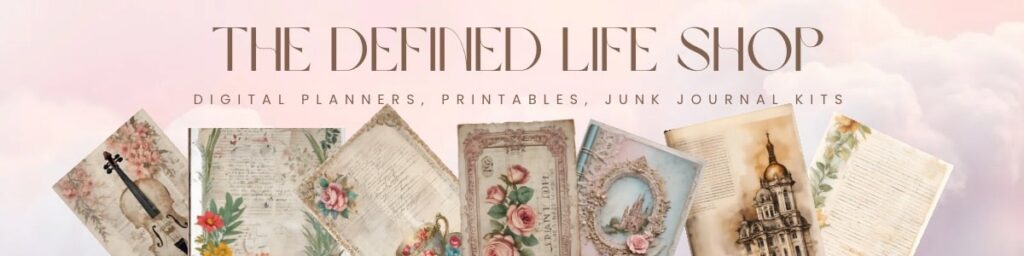 DIY Junk Journal Supplies: Creative Ways to Make Your Own Materials 8 Copy of White Blue Floral Minimalist Watercolor Etsy Shop Cover min