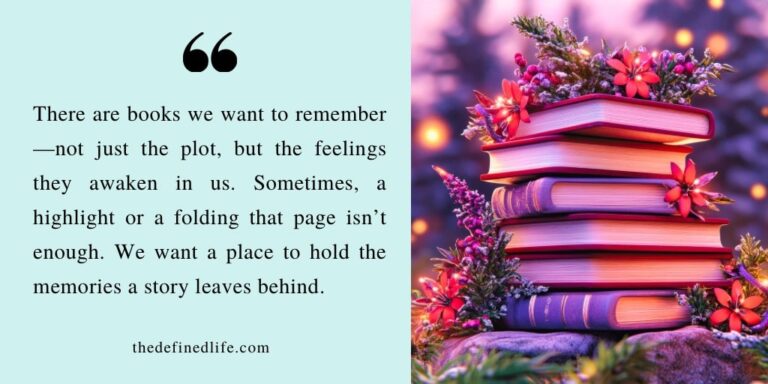 Reading journal ideas