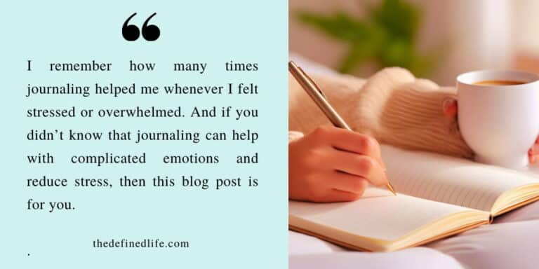 Journaling prompts for stress relief