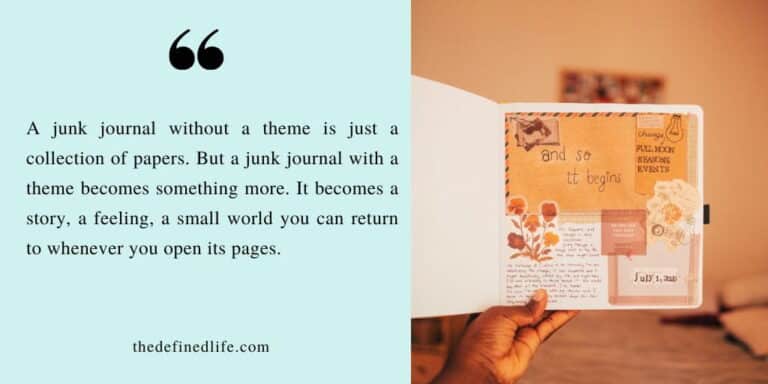 junk journal theme