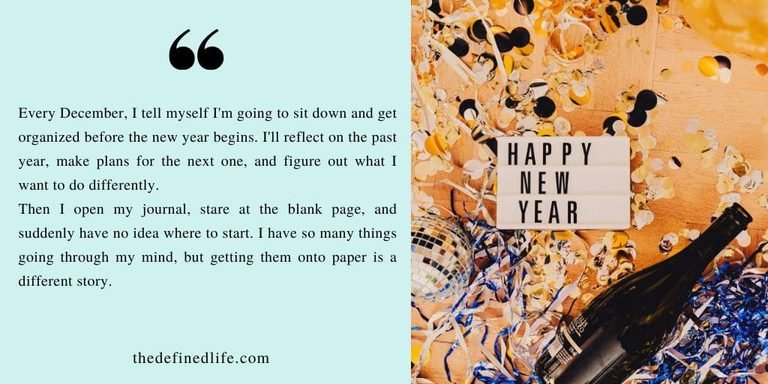 new year journal ideas